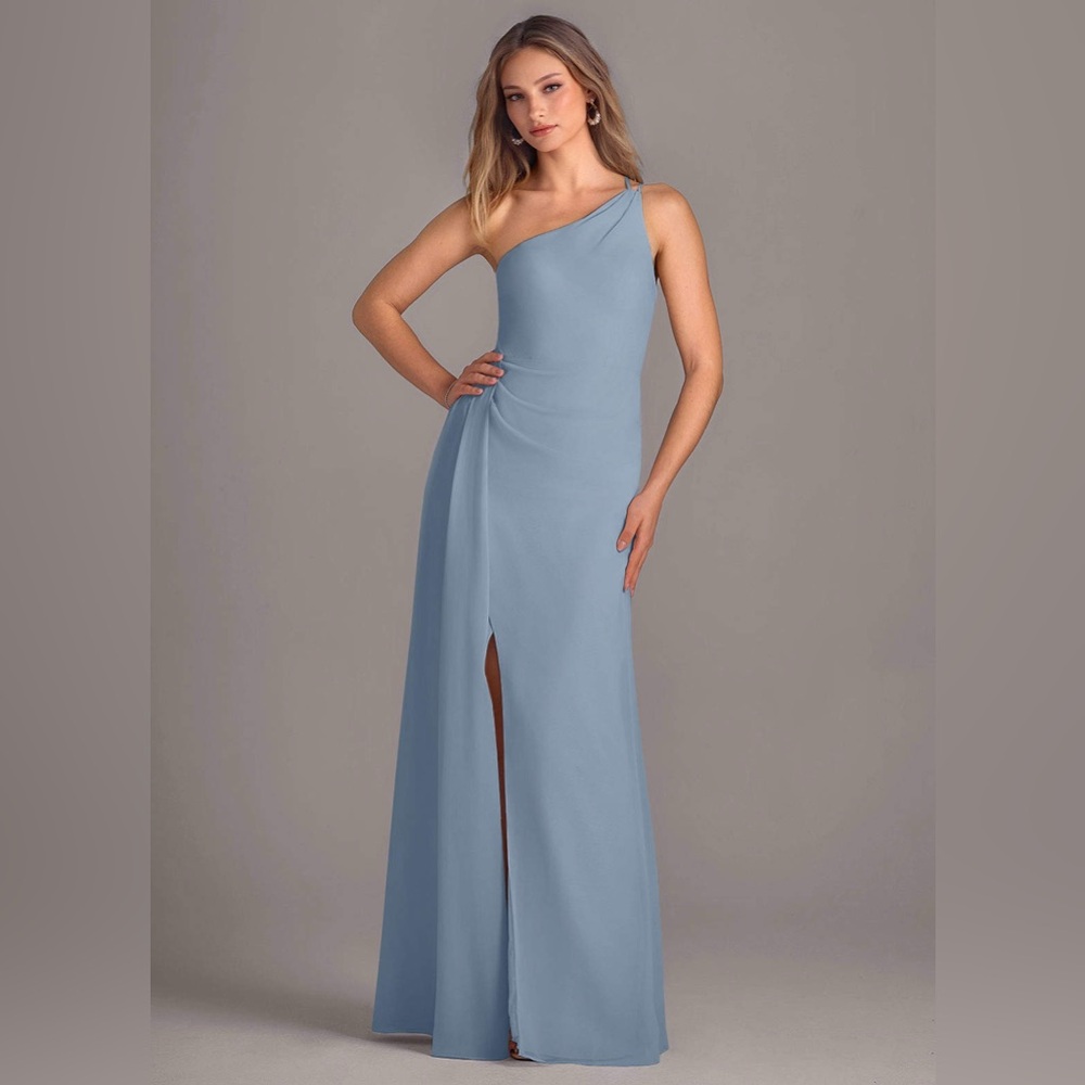 Maron Dusty Blue Bridesmaid/Formal Dress (2025)